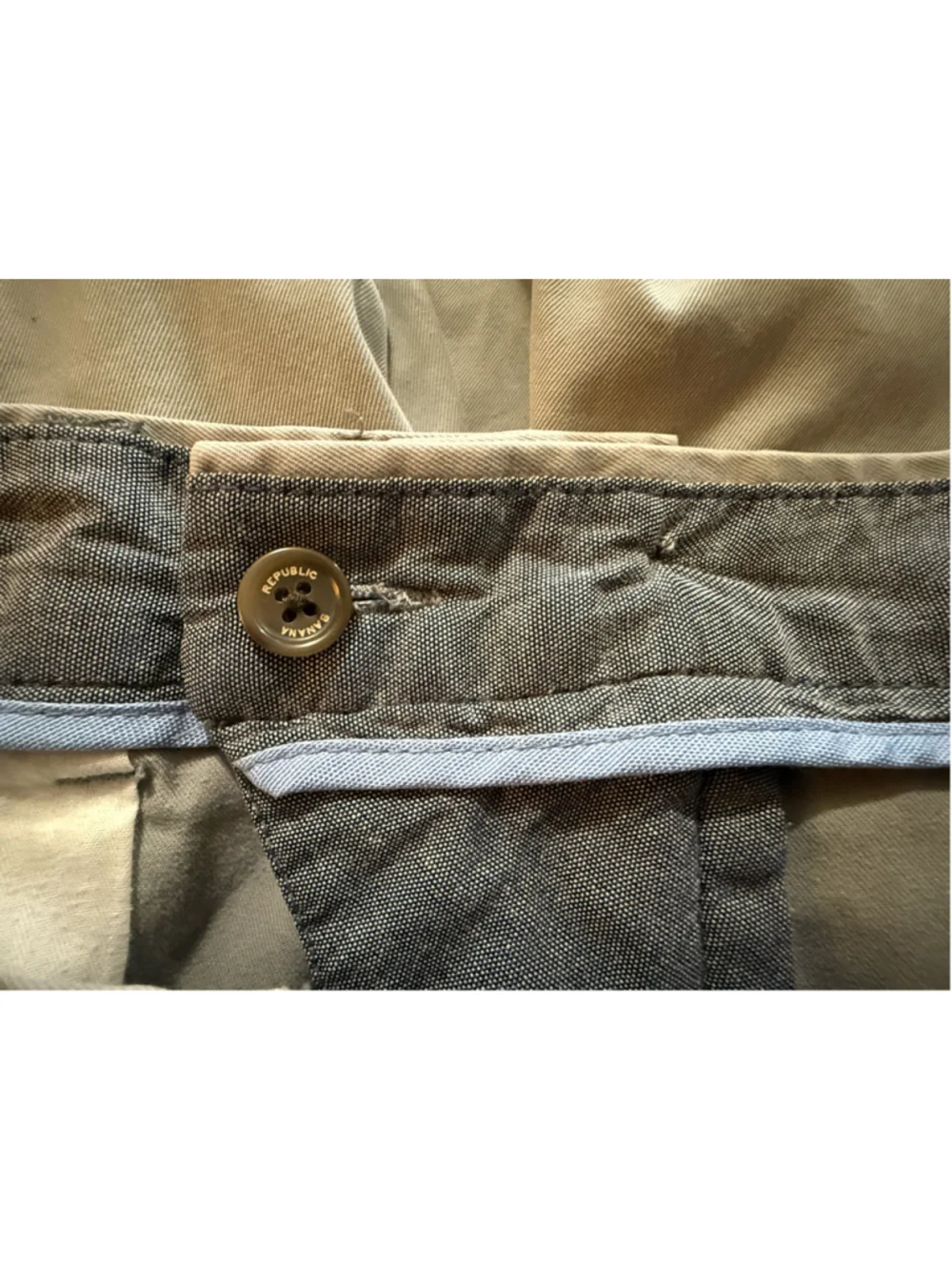 Banana Republic Aiden Slim Chino Pants Gray 34x32